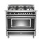 Bertazzoni - 4.4 Cu. Ft. Freestanding Gas Convection Range - Black-Front_Standard
