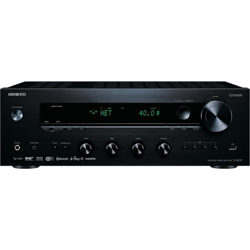 Onkyo - TX 2.0-Ch. Hi-Res 4K Ultra HD A/V Home Theater Receiver - Black-Front_Standard 