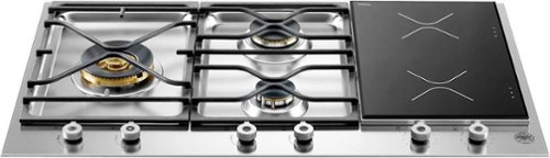 Bertazzoni - Professional Series 36" Built-In Dual Fuel Cooktop - Stainless steel