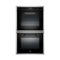 Bertazzoni - Design Series 30" Built-In Double Electric Convection Wall Oven - Black-Front_Standard