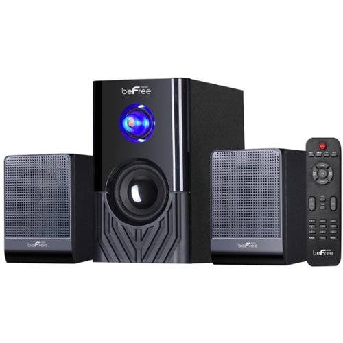 beFree Sound - 2.1 Bluetooth Speakers (3-Piece) - Black