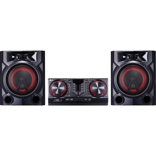 LG - 900W Mini System - Red/black-Front_Standard 