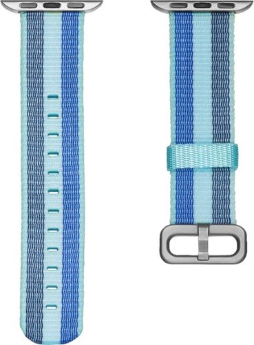  Modal™ - Woven Nylon Watch Band for Apple Watch 38mm (Series 1-8) and Apple Watch Ultra 49mm - Blue striped