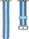 Modal™ - Woven Nylon Watch Band for Apple Watch 38mm (Series 1-8) and Apple Watch Ultra 49mm - Blue striped-Angle_Standard