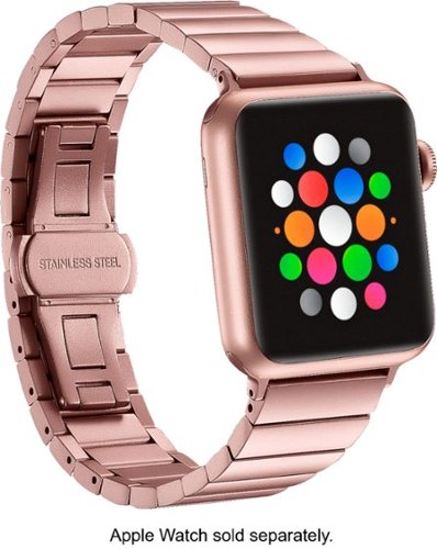  Platinum™ - Link Stainless Steel Band for Apple Watch™ 38mm - Rose Gold