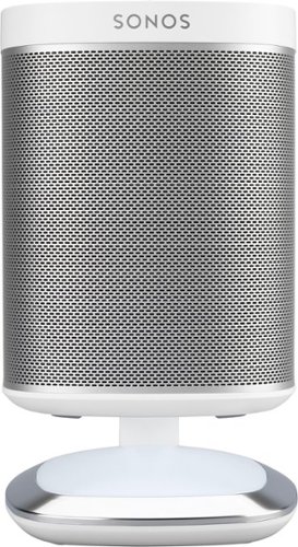 Flexson - Illuminated Speaker Stand - White-Front_Standard 