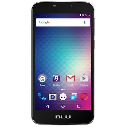 BLU - Studio J5 4G LTE with 8GB Memory Cell Phone (Unlocked) - Gray-Front_Standard 