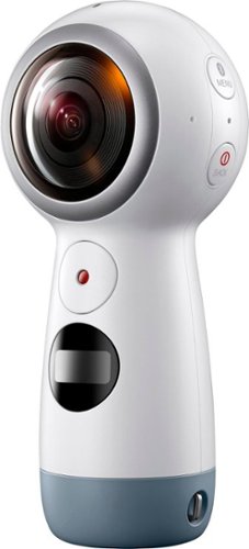  Samsung - Gear 360 Real 360 Degree 4K VR Camera - White