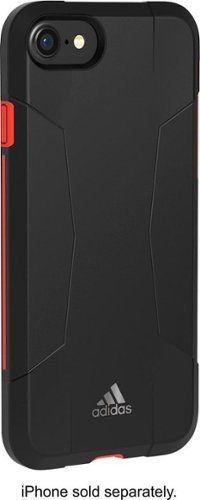  adidas - Solo Case for Apple® iPhone® 8 - Black/Red