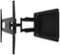 Kanto - Recessed In-Wall Full Motion TV Mount for Most 32" - 55" TVs - Extends 18.5" - Black-Front_Standard