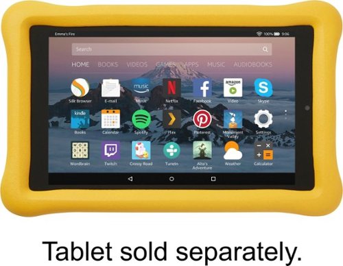 Kid-Proof Case for Amazon Fire HD 8 (7th Generation, 2017 Release) - Yellow-Front_Standard 