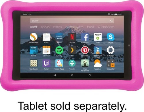  Kid-Proof Case for Amazon Fire HD 8 (7th Generation, 2017 Release) - Pink