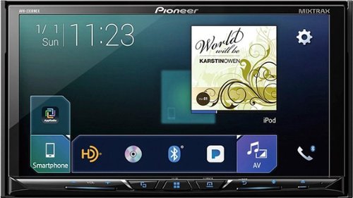  Pioneer - 7&quot; - Android Auto/Apple CarPlay™ - Built-in Bluetooth - In-Dash CD/DVD Receiver - Black