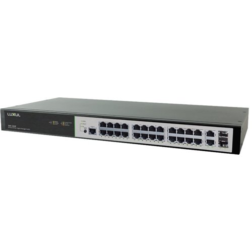 Luxul 26-Port 10/100/1000 Gigabit Switch - Black WORLDWIDE DELIVERY