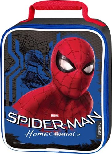  Thermos - Spiderman Movie Soft Upright Lunch Kit - Black/Red