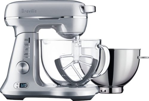 Breville - the Bakery Chef™ Tilt-Head Stand Mixer - Stainless Steel-Front_Standard 