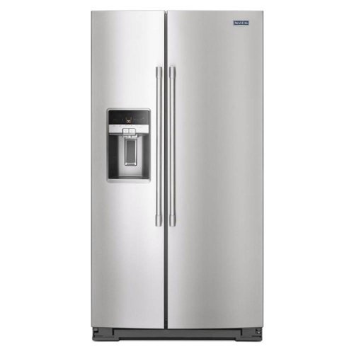 Maytag - 25.6 Cu. Ft. Side-by-Side Refrigerator with Water and Ice Dispenser-Front_Standard 