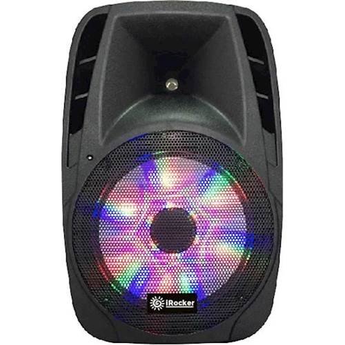 Edison Professional - iRocker 15" 1500W 2-Way Bluetooth PA Speaker - Black-Front_Standard 