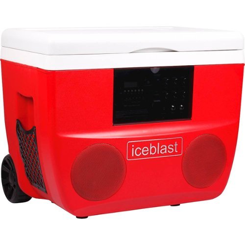 Edison Professional - Ice Blast Deluxe Bluetooth Personal Cooler - Red-Front_Standard 