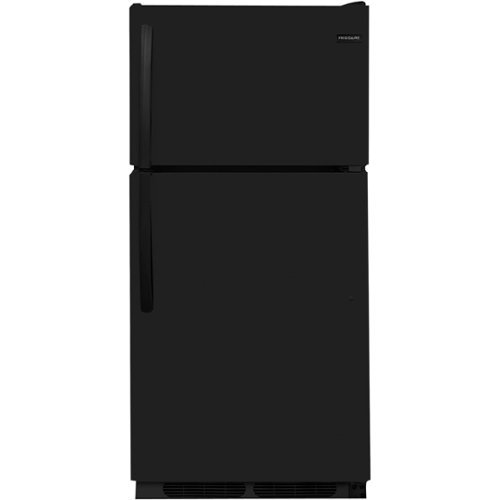 Frigidaire - 14.6 Cu. Ft. Top-Freezer Refrigerator - Black-Front_Standard 