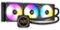 CORSAIR - iCUE H150i ELITE LCD Display Liquid CPU Cooler 120mm Fans + 360mm Radiator Liquid Cooling System + Custom IPS LCD Screen-Front_Standard
