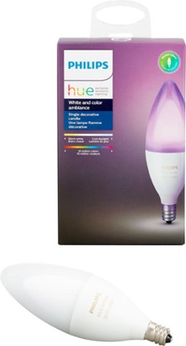  Philips - Hue E12 Wi-Fi Smart LED Decorative Candle Bulb - White and Color Ambiance