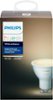 Philips - Hue Ambiance GU10 Wi-Fi Smart LED Bulb - White-Front_Standard