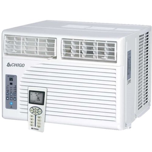 CHIGO - 377 Sq. Ft. Window Air Conditioner - White-Front_Standard 