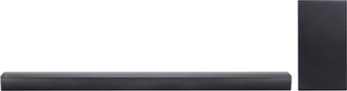  LG - 2.1-Channel Hi-Res Soundbar System with Wireless Subwoofer and Digital Amplifier - Black