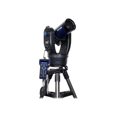  Meade - ETX Observer 90mm Maksutov-Cassegrain Telescope with AudioStar Computer Controller - Black/Blue