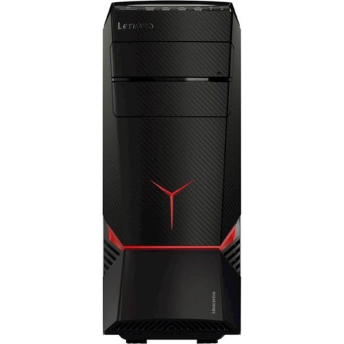  Lenovo - IdeaCentre Y700 Desktop Intel Core i7-7700 16GB Memory NVIDIA GeForce GTX 1050 Ti 128GB Solid State Drive 1TB Hard Drive - Black/Red