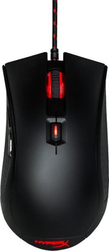  HyperX - Pulsefire FPS Wired Optical Gaming Mouse with Fury S Pro Mouse Pad (Medium) - Black