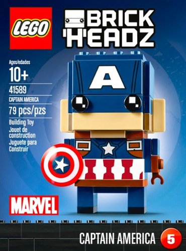  LEGO - BrickHeadz Marvel Super Heroes: Captain America - Blue