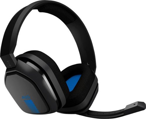 Astro Gaming - A10 Wired Stereo Over-the-Ear Gaming Headset for PS4 & PS5 with Flip-to-Mute Mic - Black/Blue
