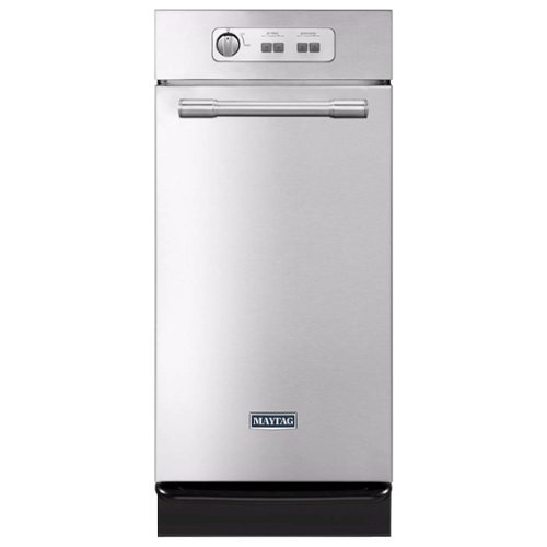 Maytag - 1.4 Cu. Ft. Built-in Trash Compactor - Stainless steel-Front_Standard 