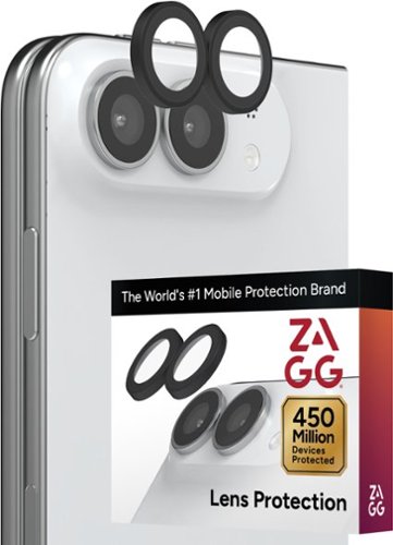 ZAGG - Glass Elite Anti-Reflective Lens Protection for Apple iPhone Duo - Black