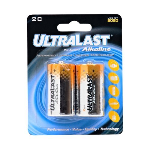  UltraLast - Alkaline C Batteries (2-Pack)