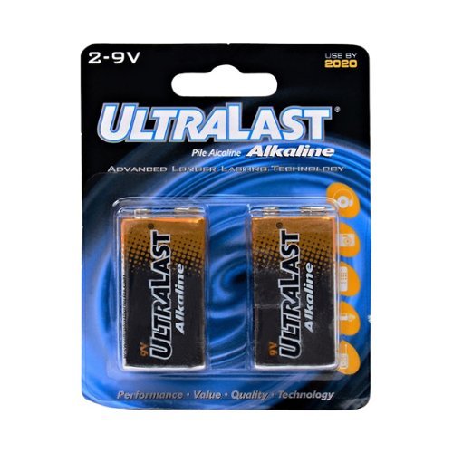  UltraLast - Alkaline 9V Batteries (2-Pack)