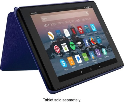 Cover Case for Amazon Fire HD 8 (7th Generation, 2017 Release) - Cobalt Purple-Front_Standard 
