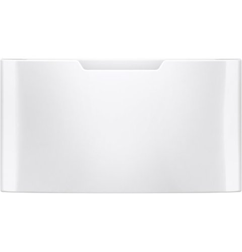 GE - 16” Laundry Pedestal with Storage Drawer for Select Washers and Dryers - White-Front_Standard 