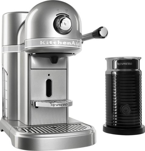  KitchenAid - KES0504SR Nespresso Espresso Maker/Coffee Maker/Milk Frother - Sugar pearl silver