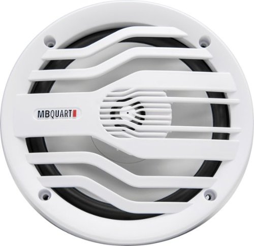 MB Quart - Nautic 6.5" 2-Way Marine Speakers with Composite Polypropylene Cones (Pair) - White