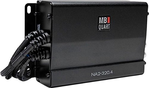 MB Quart - Powersports 320W Class D Digital Multichannel MOSFET Amplifier with Selectable Bass Boost - Black