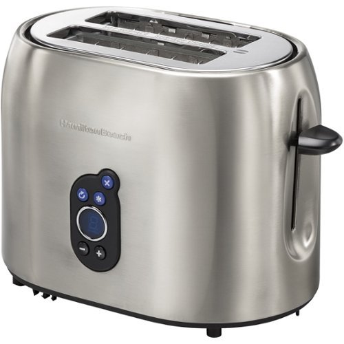 Hamilton Beach - 2-Slice Extra-Wide-Slot Toaster - Brushed stainless steel-Angle_Standard 