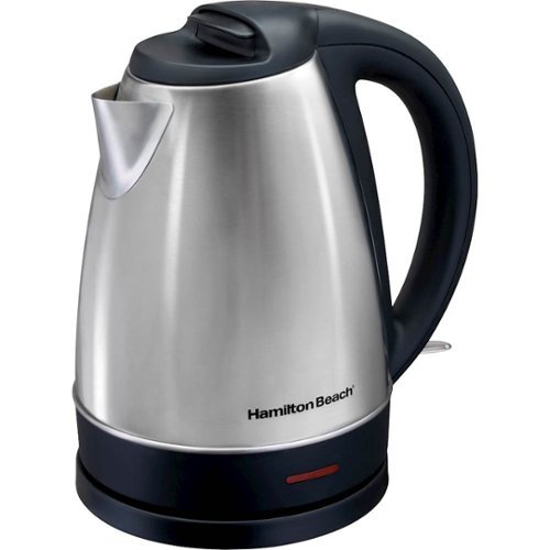 Hamilton Beach - 1.7L Electric Kettle - Stainless Steel-Front_Standard 