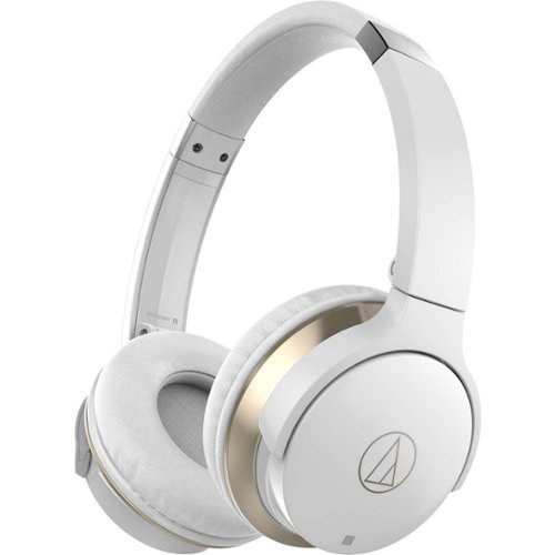Audio-Technica - SonicFuel® ATH-AR3BT On-Ear Wireless Headphones - White-Front_Standard 