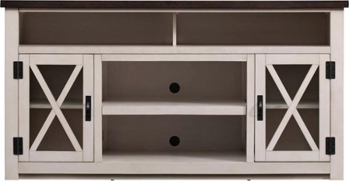 Rustic Two Tone AV Stand for Most TVs up to 65"-Front_Standard 