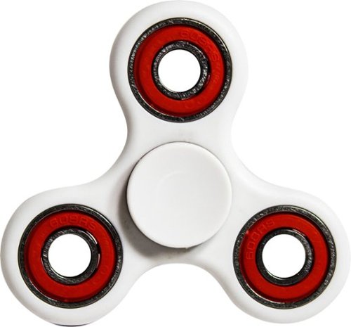  Fidgetly - Fidget Spinner Toy Stress Reducer - White/Red