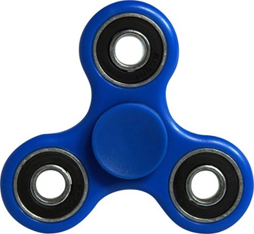 Fidgetly - Fidget Spinner Toy Stress Reducer - Blue/Black-Front_Standard 