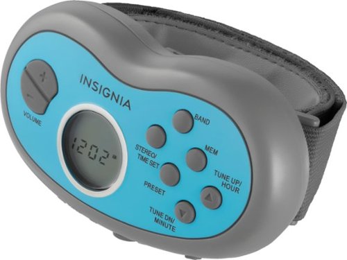 Insignia™ Portable Digital AM/FM Radio - Gray GLOBAL SHIPPING